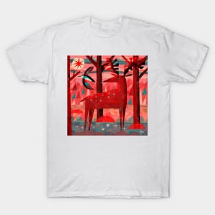 Woodpecker and Deer T-Shirt